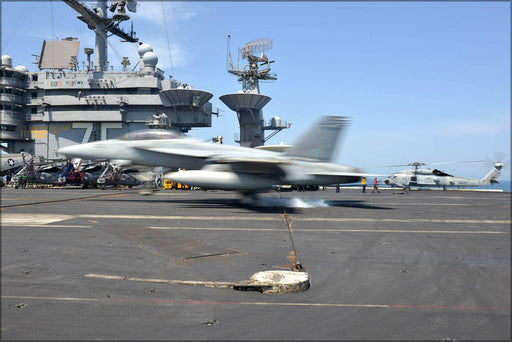 Poster, Many Sizes Available; Navy Fa-18C Hornet F-18 (Vmfa) 312 Uss Harry S. Truman