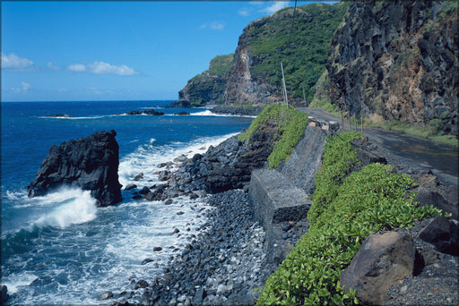 Poster, Many Sizes Available; Hana Belt Road, Between Haiku And Kaipahulu, Hana Vicinity Maui County, Hawaii