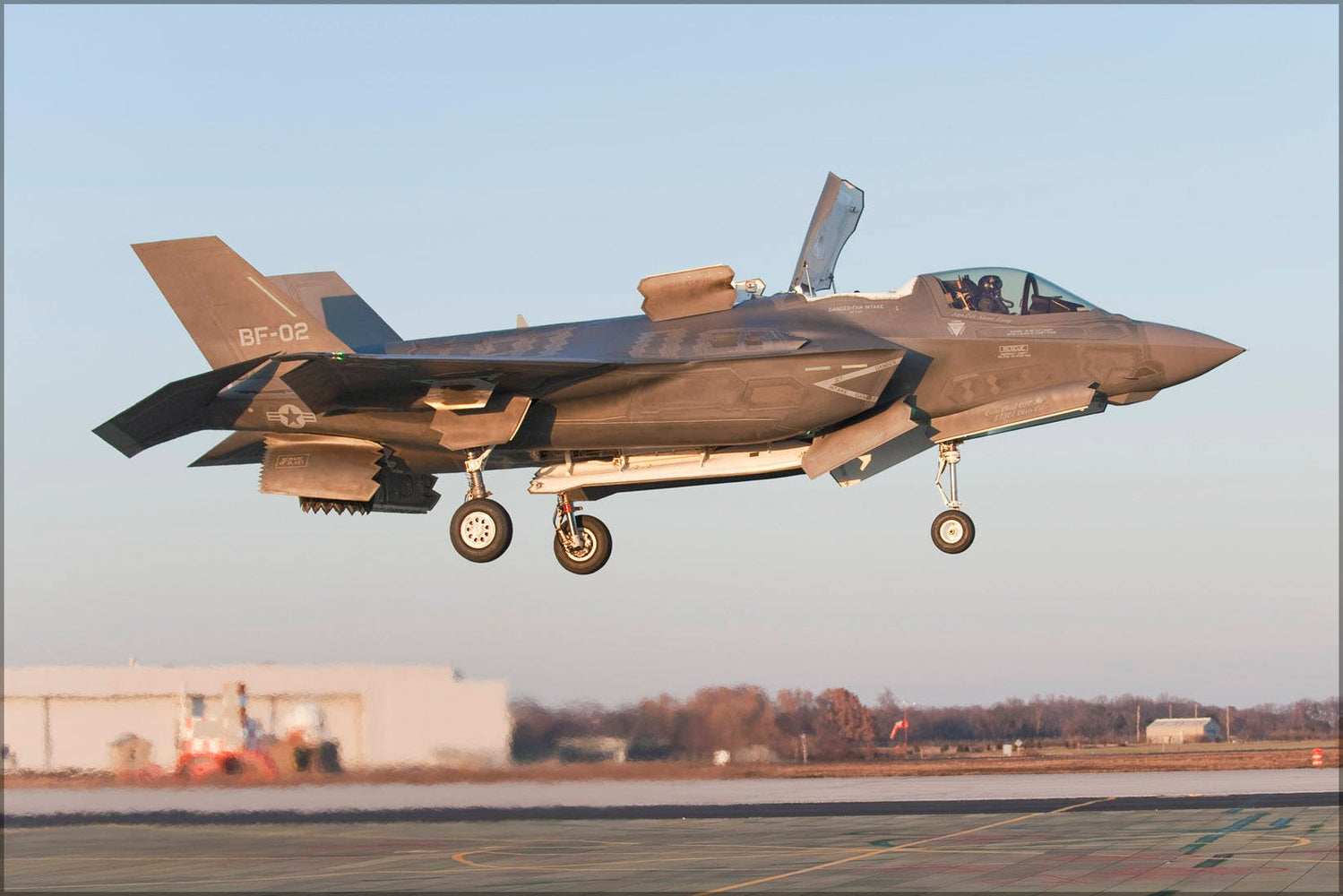 Poster, Many Sizes Available; F-35B Lightning Ii Test Aircraft Bf-2 First Vertical Landing