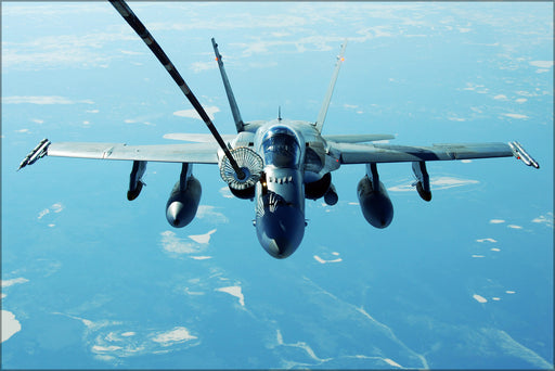 Poster, Many Sizes Available; Royal Australian Air Force Fa-18 F-18 Hornet Refuels From Kc-10