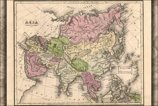 Poster, Many Sizes Available; Map Of Asia 1835