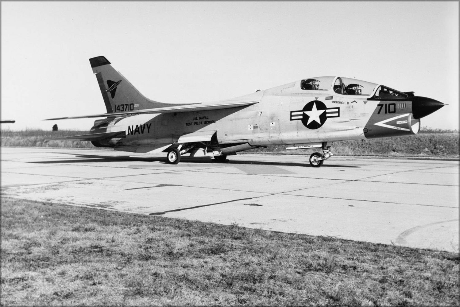 Poster, Many Sizes Available; Navy Vought Ytf-8A Crusader 1968