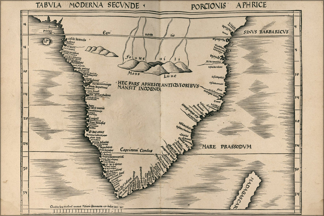 Poster, Many Sizes Available; Map Of South Africa & Madagascar 1513