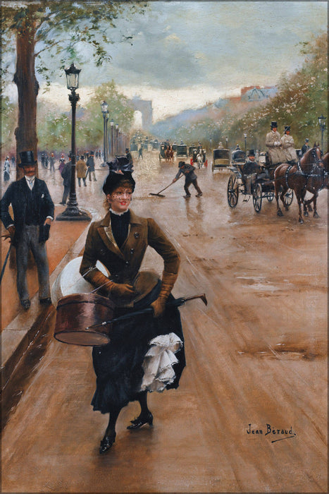 Poster, Many Sizes Available; Jean Beraud La Modiste Sur Les Champs Elysees