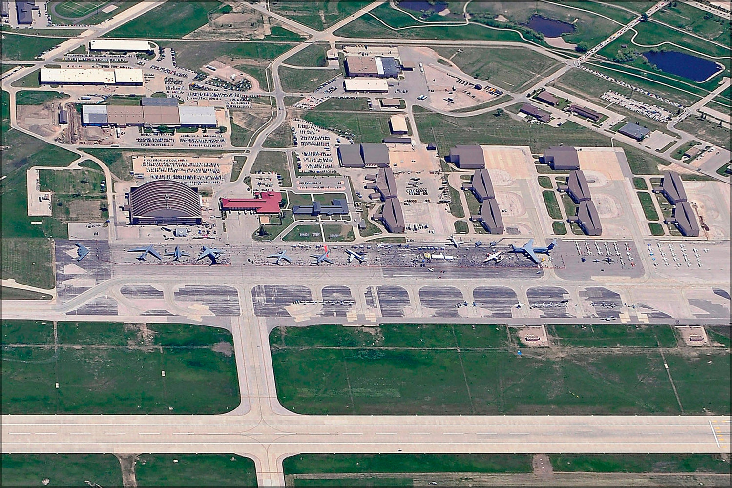 Poster, Many Sizes Available; Aerial View Of Ellsworth Air Force Base