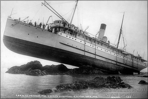 Poster, Many Sizes Available; S.S. Princess May Wrecked On August 5, 1910