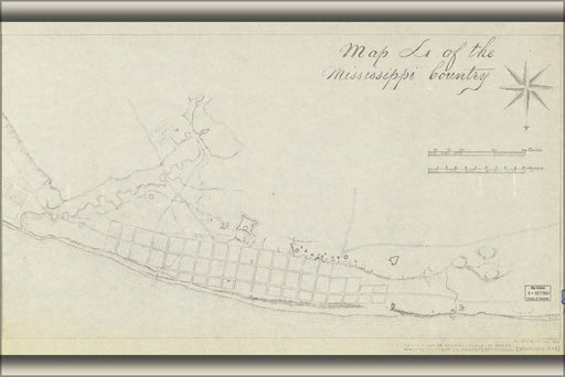 Poster, Many Sizes Available; Map Of St. Louis Village, Ca. 1804-05 Saint Louis