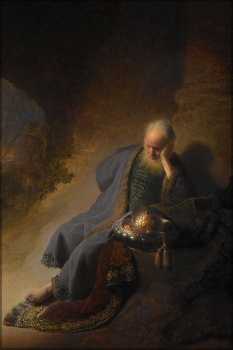 Poster, Many Sizes Available; Jeremiah Lamenting The Destruction Of Jerusalem By Rembrandt