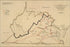 Poster, Many Sizes Available; Map Of State-Funded Transportation In Virginia 1861