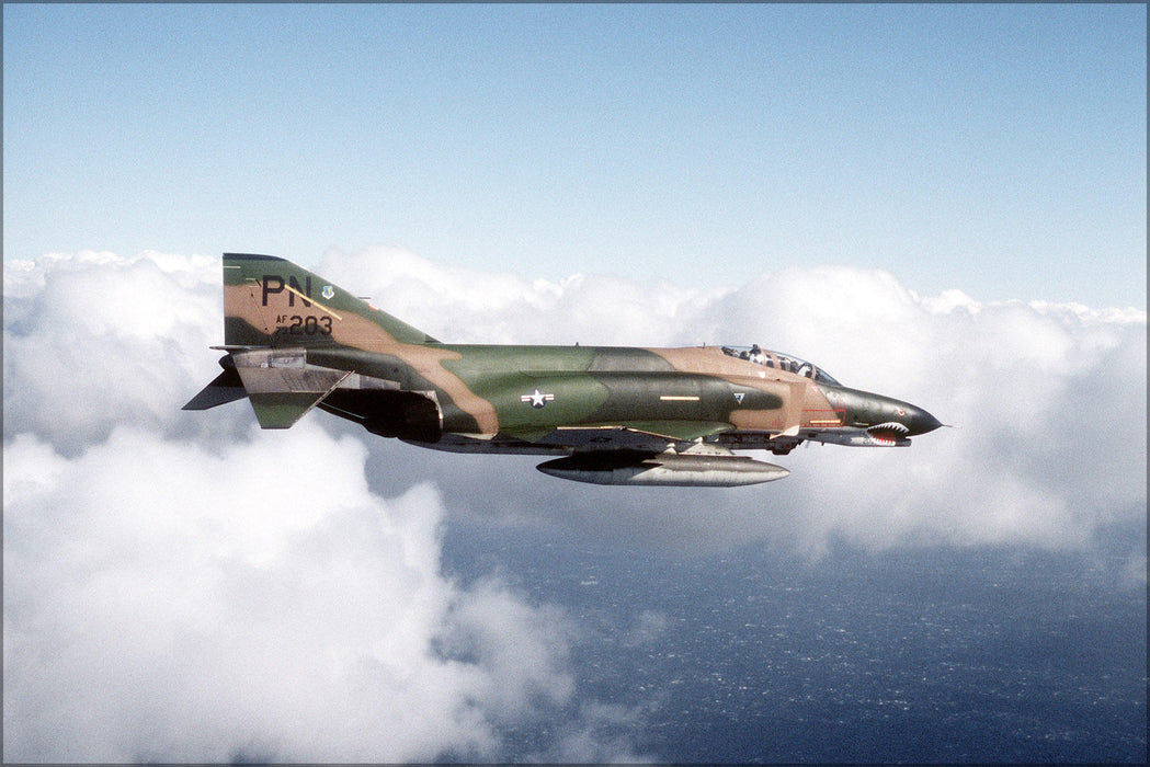 Poster, Many Sizes Available; F-4E Phantom Ii F-4 3Rd Tactical F Wing Clark Air Base 1980