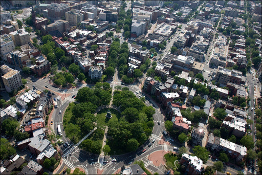 Poster, Many Sizes Available; Aerial View Of Logan Circle