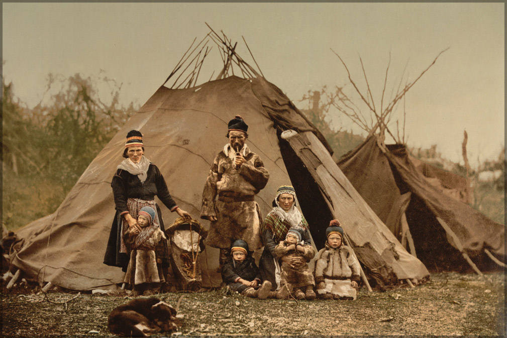 Poster, Many Sizes Available; Sami (Lapp) Family In Norway Around 1900 Scandinavia