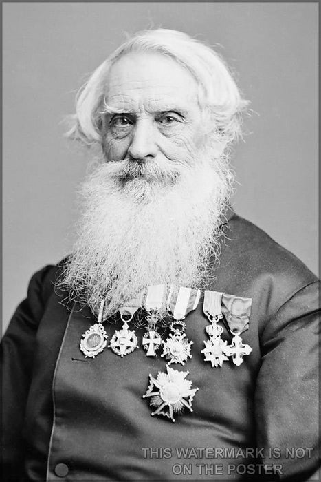 Poster, Many Sizes Available; Samuel F. B. Morse (Between 1865 And 1880) Photoportrait By Mathew Brady