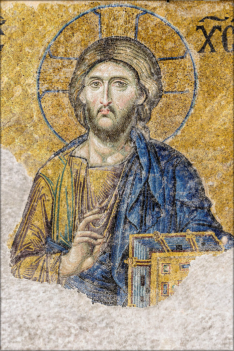 Poster, Many Sizes Available; Jesus Christ Mosaic (13Th-Century) In Hagia Sophia (Istanbul, Turkey)