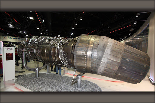 Poster, Many Sizes Available; Jet Engine Saturn Al-41F1 For Jet Fighter Sukhoi Pak Fa