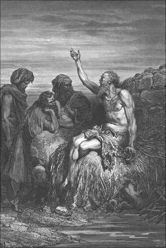 Poster, Many Sizes Available; Job Speaks With His Friends From Gustave Dore English Bible 1866