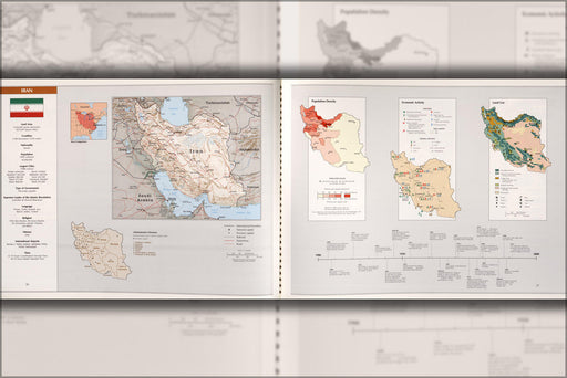 Poster, Many Sizes Available; Cia Map Of Iran P2