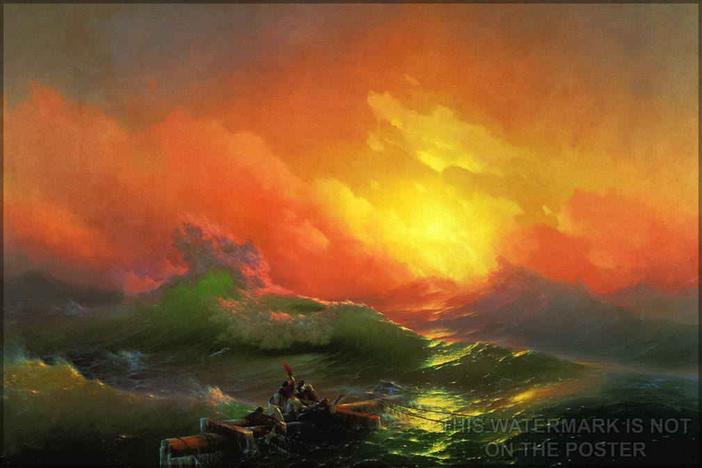 Poster, Many Sizes Available; Ninth Wave Aivazovsky, Ivan - The Ninth Wave