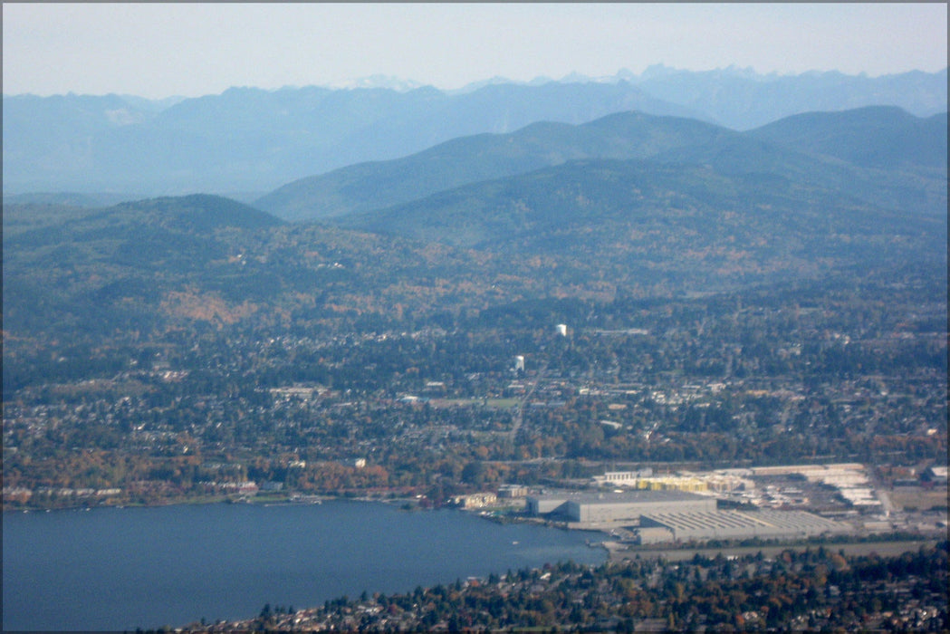 Poster, Many Sizes Available; Aerial View Of South End Of Lake Washington