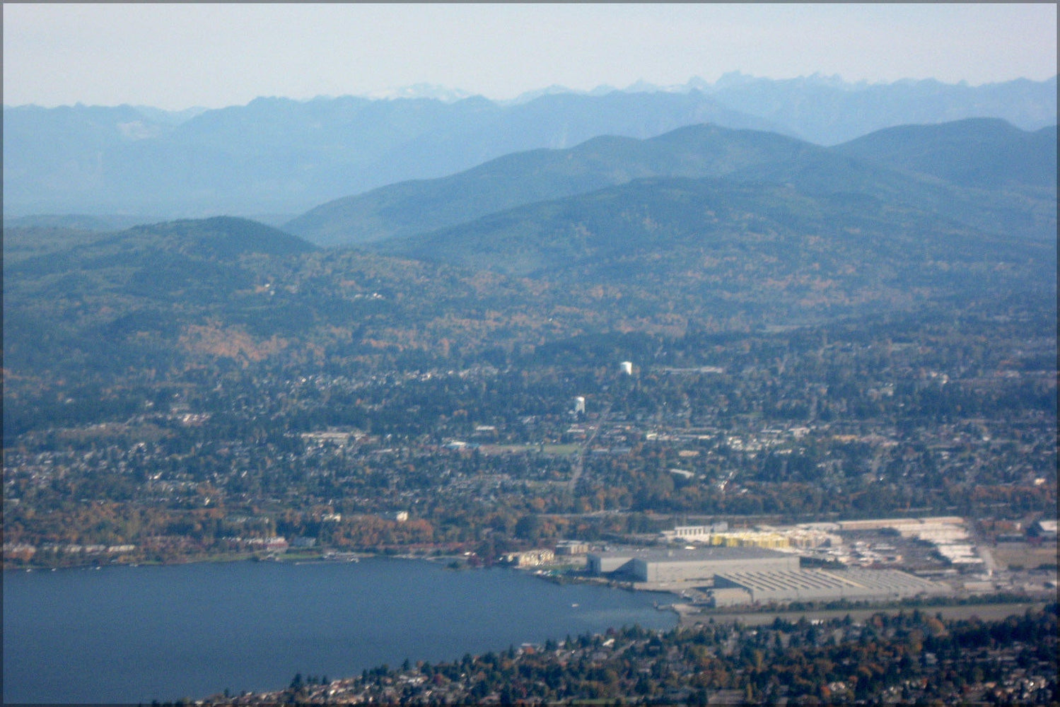 Poster, Many Sizes Available; Aerial View Of South End Of Lake Washington