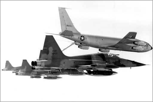 Poster, Many Sizes Available; F-5C Freedom Fighters Kc-135A Stratotanker South Vietnam