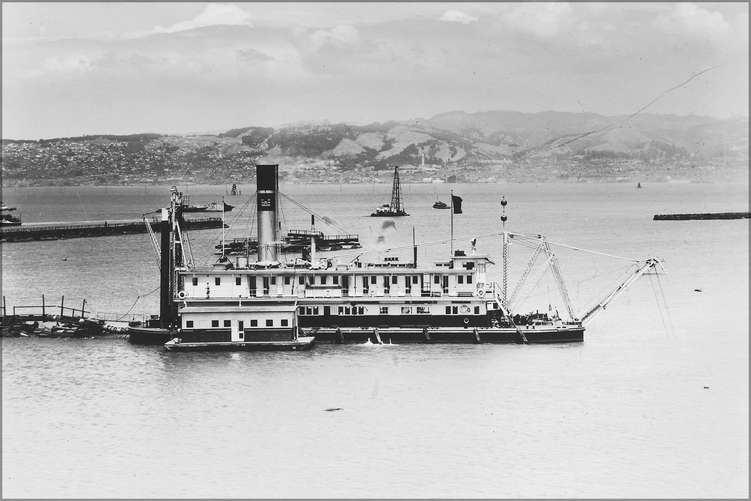 Poster, Many Sizes Available; No. 114 Yerba Buena Shoals Dredger San Joaquin July 9, 1936 Time 1 Pm      296376 #031215