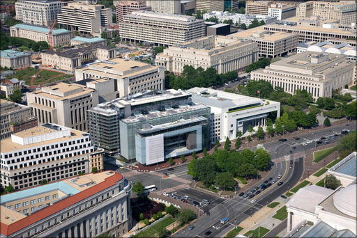 Poster, Many Sizes Available; Aerial View Of The Newseum