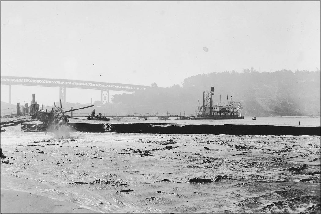 Poster, Many Sizes Available; No. 39 Yerba Buena Shoals Discharge From Dredge Sacramento April 9, 1936 Time 11 00Am      296387 #031215