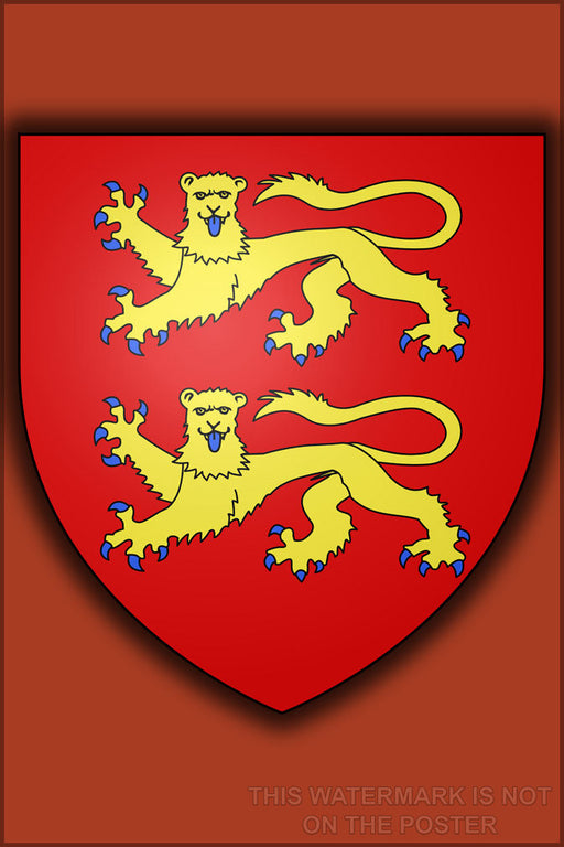 Poster, Many Sizes Available; Norman Normandy Coat Of Arms