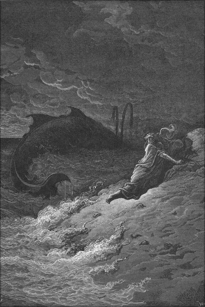 Poster, Many Sizes Available; Jonah And The Whale From Gustave Dore English Bible Art 1866