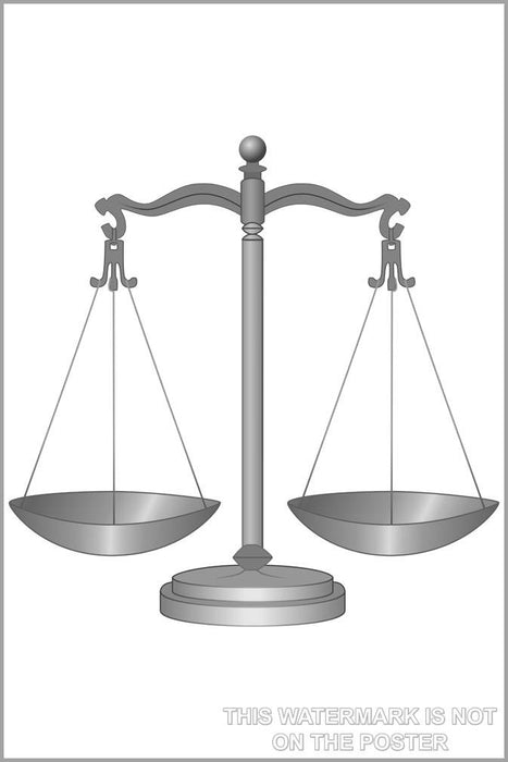 Poster, Many Sizes Available; Scales Of Justice