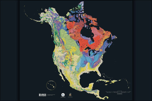 Poster, Many Sizes Available; North America Terrain 2003 Usgs Map