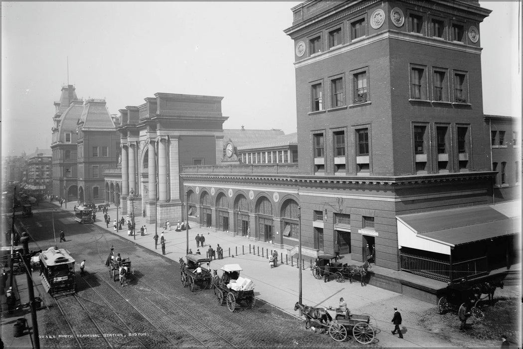 Poster, Many Sizes Available; 1890S Northstation Boston Detroitpubco Lc