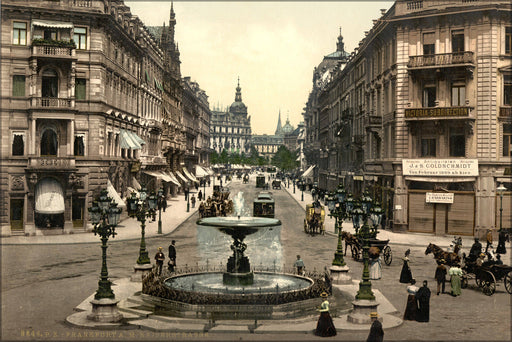 Poster, Many Sizes Available; Kaiserstrasse, Frankfort On Main, Germany 1890 Photochrom