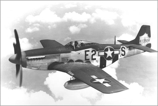 Poster, Many Sizes Available; North American P-51D Mustang 375Th Fighter Squadron