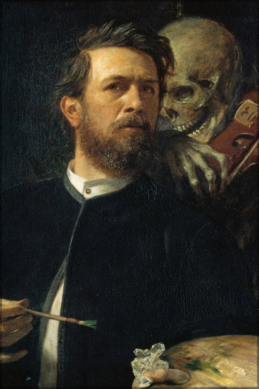 Poster, Many Sizes Available; Self-Portrait With Death As A Fiddler By Arnold Bocklin