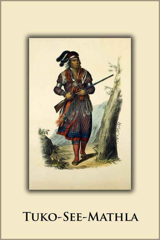 Poster, Many Sizes Available; Seminole Chief Tuko-See-Mathla Trail Of Tears