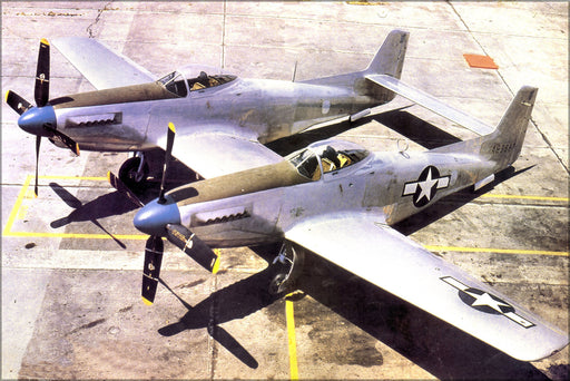 Poster, Many Sizes Available; North American Xp-82 Twin Mustang 2D Prototype 1945