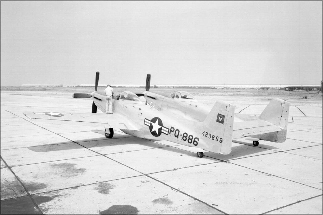 Poster, Many Sizes Available; North American Xp-82 Twin Mustang, Langley Laboratory 1948