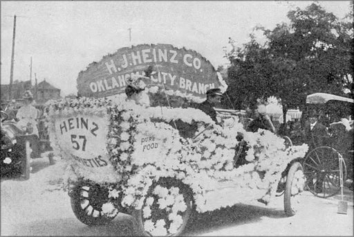 Poster, Many Sizes Available; Heinz Entry In The Oklahoma City Flower Parade, Published 1909