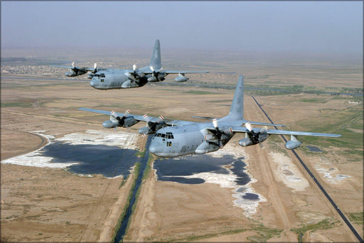 Poster, Many Sizes Available; Kc-130T Hercules Marine Aerial Refueler Vmgr-234 Iraq 2003