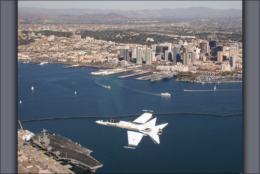 Poster, Many Sizes Available; Fa-18C Hornet Strike Fighter Over San Diego