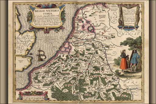 Poster, Many Sizes Available; Map Of Belgium 1622