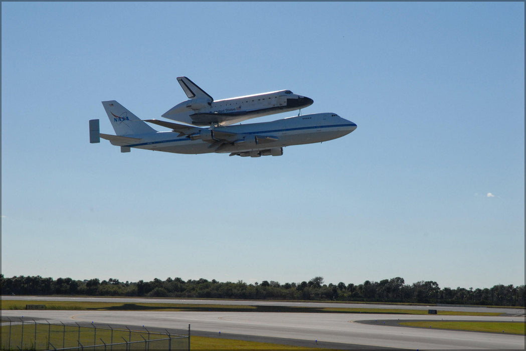 Poster, Many Sizes Available; Shuttle Carrier Aircraft, Or Sca, And Space Shuttle Endeavour