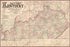 Poster, Many Sizes Available; Map Of The State Of Kentucky P2