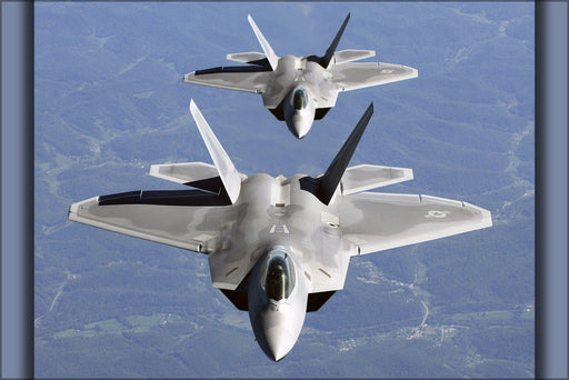 Poster, Many Sizes Available; Fa-22 F-22 Raptor Aircraft  En Route To Hill Air Force Base, Utah