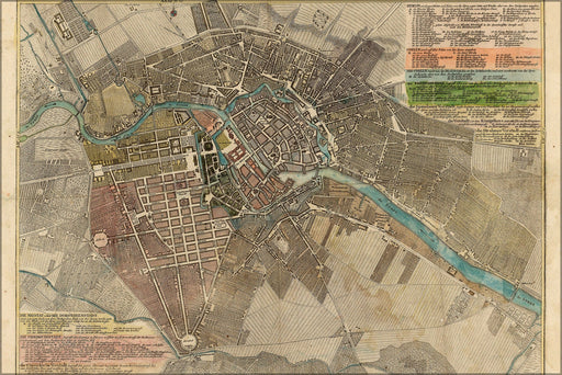 Poster, Many Sizes Available; Map Of Berlin By Johann Christoph Rhode 1772