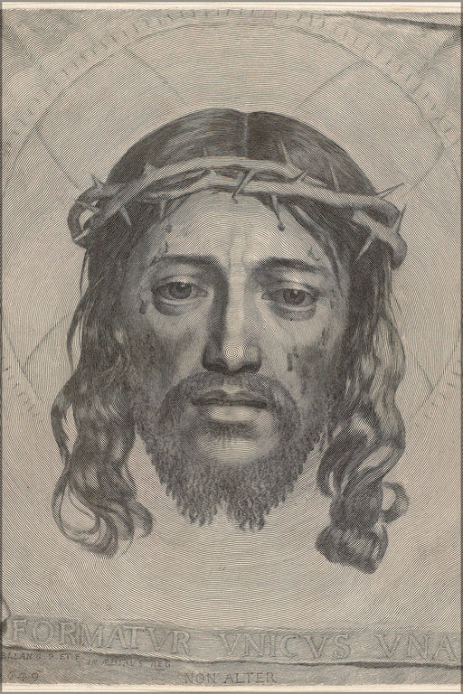 Poster, Many Sizes Available; Face Of Jesus Christ By Claude Mellan C1649