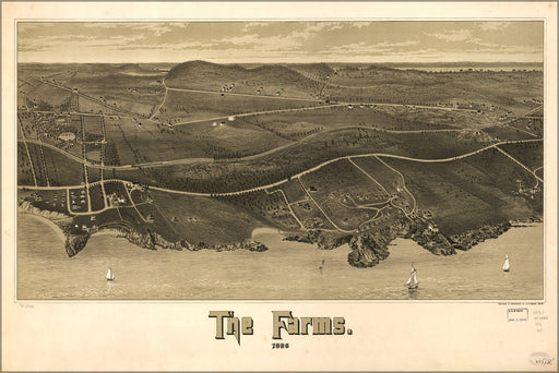 Poster, Many Sizes Available; Map Of Beverly Farms Massachusetts 1886