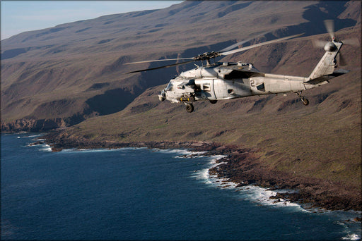 Poster, Many Sizes Available; Sikorsky Mh-60S Sea Hawk Helicopter Agm-114 Hellfire Missiles